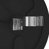 Wypukłe lustro drogowe, czarne, ?45 cm, poliwęglan