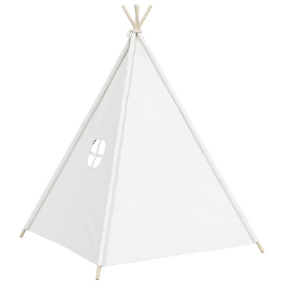 Biały namiot dziecięcy tipi, z torbą, peach skin, 120x120x150cm