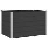 Podniesiona rabata ogrodowa Czarny 150 x 100 x 91 cm