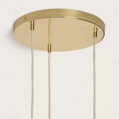 Lampa Wiszącza 3 szkalne tuby E27 Abruzzo Claro