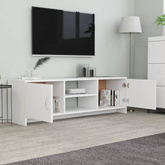vidaXL Szafka pod TV, biała, 120x30x37,5 cm, materiał drewnopochodny