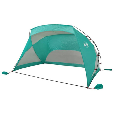 vidaXL Namiot plażowy, zielony, 274x178x170/148 cm, poliester 185T