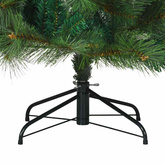 Sztuczna choinka z zawiasami Zielony 210 cm PVC, stal