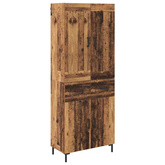 Highboard 2 szt. Stare drewno 69,5 x 34 x 180 cm