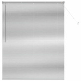 Żaluzje weneckie Srebrny 175 x 140 cm Aluminium