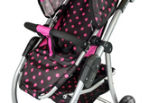 Wózek Spacerówka 2 w1 z Torbą Gondola Czarno- Różowy