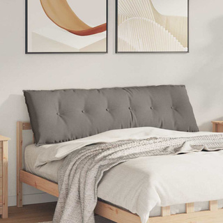 Poduszka na plecy Ciemnoszary 160 x 19 x 50 cm tkanina