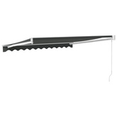 Zwijana markiza, antracytowa, 3x2,5 m, tkanina i aluminium