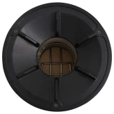 iecyk kempingowy na drewno, srebrny, 45x25x26 cm, stalowy