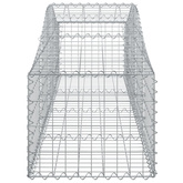 Kosze gabionowe, 30 szt, 200x50x40/60 cm, galwanizowane żelazo