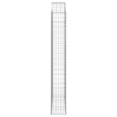 Łukowaty kosz gabionowy 150x30x200/220 cm, galwanizowane żelazo