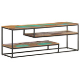 vidaXL Szafka pod TV, 130 x 30 x 45 cm, lite drewno z odzysku