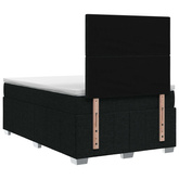 Łóżko z box spring LED z materacem Czarny 120 x 200 cm tkanina