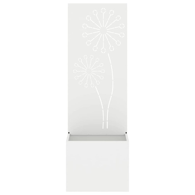 Ekran zapewniający prywatność w ogrodzie Biały 50 x 150 cm