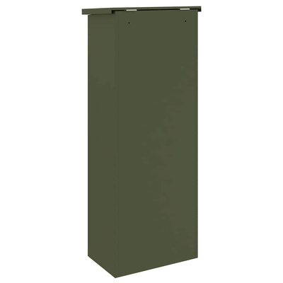 Skrzynka na przesyłki oliwkowy 44,5 x 29 x 110,5 cm Stal