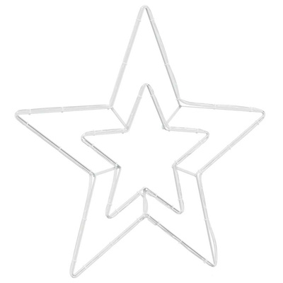Gwiazda Bożonarodzeniowa Zimna Biała 51,5 x 50 x 0,65 cm Żelazo