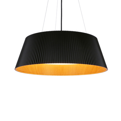 umbria lampa wisząca czarno drewniana led klosz biały 31-24183