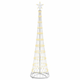 Choinka świąteczna LED Ciepła biel 51 x 51 x 190 cm Metal