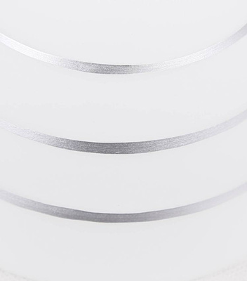 Lampa sufitowa chrom 3x40W biały klosz z kryształkami Simpli Candellux 33-63847