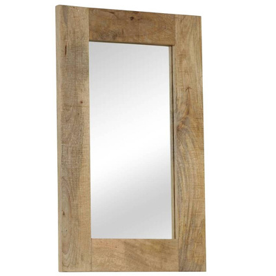 vidaXL Lustro z ramą z litego drewna mango, 50 x 80 cm