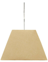 Lampa wisząca z abażurem Standard kremowa tkaninowa pojedyncza E27