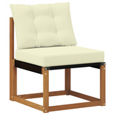 Środkowa sofa ogrodowa Lite Drewno Akacji naturalny