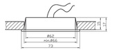 Oprawa schodowa kwadratowa chrom G4 MS-04 Candellux 2207903