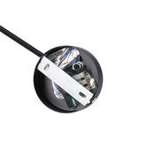 Kinkiet regulowany COPENHAGEN czarno-złoty - lampa do czytania w stylu industrialnym E14 