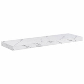 Półka ścienna 4 szt. Biały marmur 80 x 23,5 x 3,8 cm