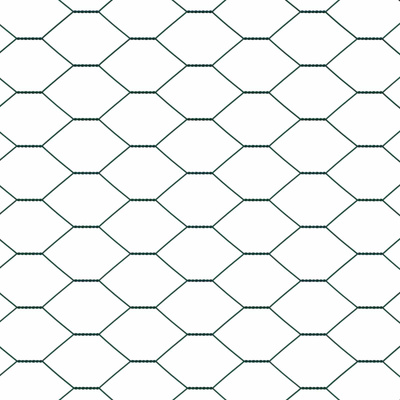 Ogrodzenie heksagonalne 1 x 10 m PVC zielony