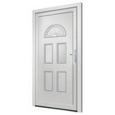 Drzwi wejściowe, białe, 98x208 cm, PVC vidaXL