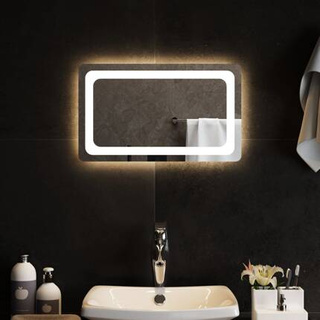 vidaXL Lustro łazienkowe z LED, 50x30 cm model standard
