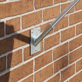 Uchwyt na maszt flagowy Srebrny 10,5 x 7,5 x 2,5 cm Stal