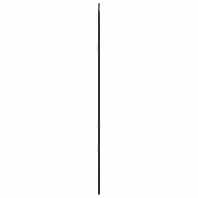 vidaXL Lustro ścienne, czarne, 60x25 cm, owalne
