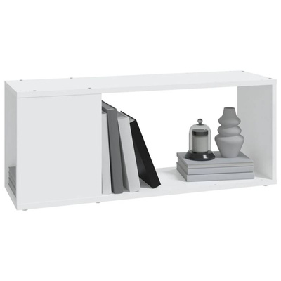 vidaXL Szafka pod TV, biała, 80x24x32 cm, materiał drewnopochodny