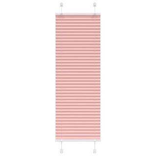 Roleta plisowana różowa 45x100 cm Szerokość tkaniny 44,4cm