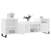 vidaXL Szafka pod TV, biała, 80x36x50 cm, materiał drewnopochodny