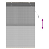 Roleta Szary 110 x 160 cm Bambus