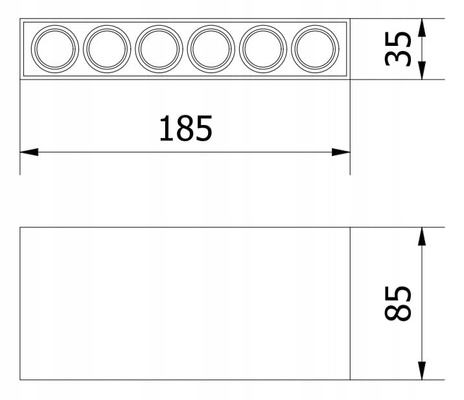 Oprawa natynkowa Led spot 15W biały GARTEMIDA