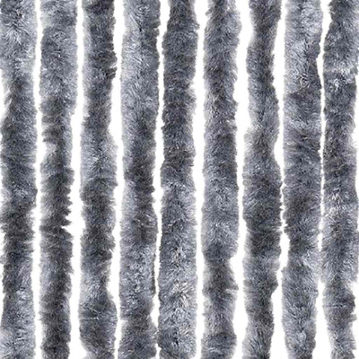 Zasłona przeciwko owadom, srebrna, 56x200 cm, szenil