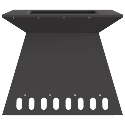 Kominek Czarny 48 x 48 x 40 cm Stal