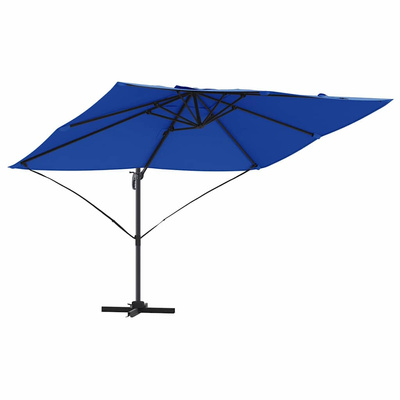 Parasol plażowy 351 x 250 x 260 cm Poliester i aluminium