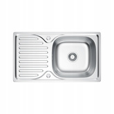 Zlewozmywak stalowy HARMONIA satyna/inox