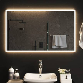 vidaXL Lustro łazienkowe z LED, 100x60 cm