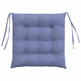 Poduszki na siedziska 4 pcs Niebieski dżins 40 x 40 x 6 cm