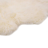 vidaXL Dywanik ze skóry owczej, 60 x 180 cm, biały