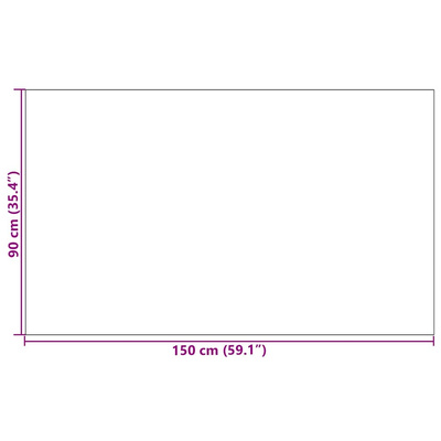 Dywanik wejściowy Szary i czarny 90 x 150 cm 100% poliamid