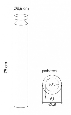 Lampa ogrodowa stojąca DL-750