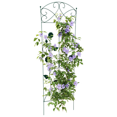 Ogrodzenie Ogrodowe 3 pcs Zielony 110,5 x 42,5 cm Stal