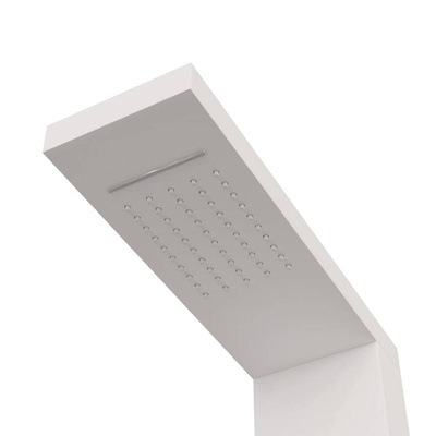 vidaXL Panel prysznicowy, aluminiowy, biały